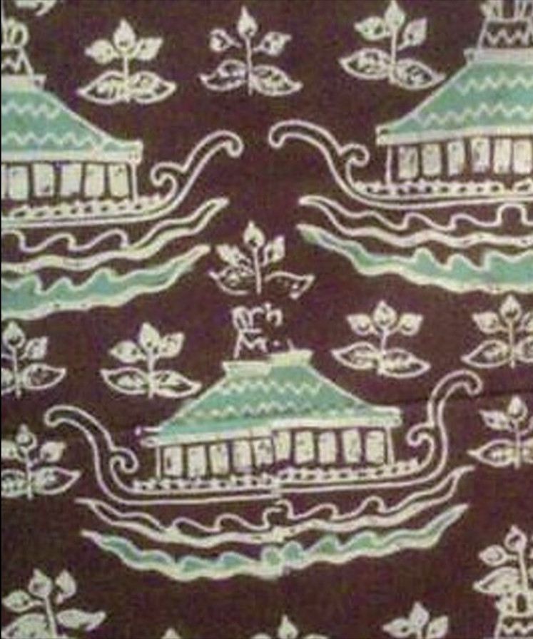 'Tangerang Herang' batik: As a tribute for Nyimas Melati, it depicts the Indonesians fight against the Dutch colony. (Courtesy of iwarebatik.org)