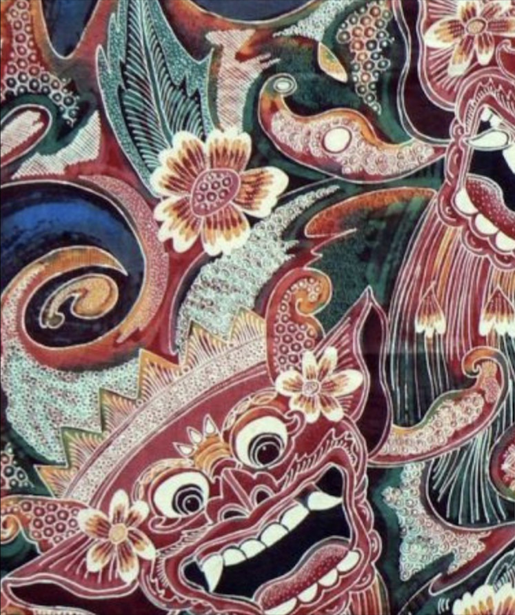 'Barong Bali': It represents the good and bad sides of human beings. (Courtesy of iwarebatik.org)