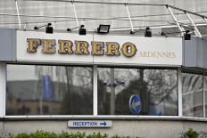 This illustration picture shows a general view of the Ardennes Ferrero factory in Arlon, Belgium, on April 8, 2022.
Italian confectionary group Ferrero said April 6, 2022 it was extending a recall of its Kinder chocolate eggs in Britain and Ireland over possible links to salmonella cases, just 10 days before Easter.