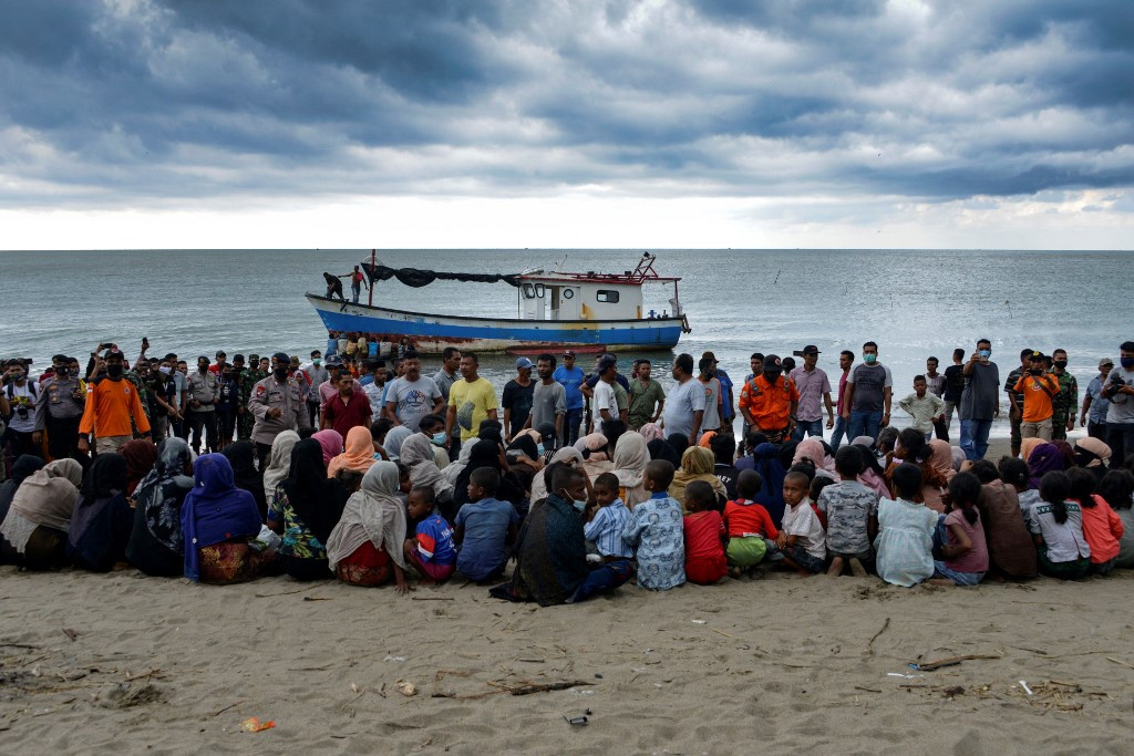 Desperate plea for help from Rohingya refugees stranded at sea for two weeks