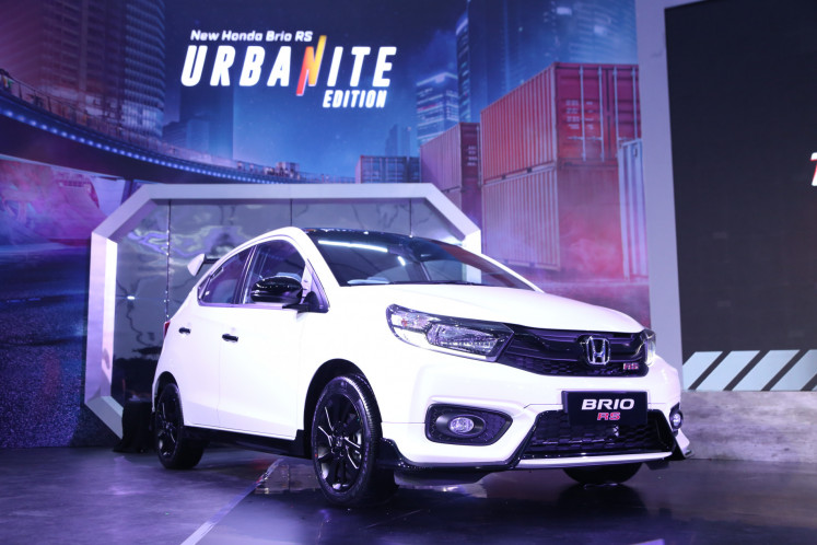 Fresh design: Looking more sporty and stylish, the Urbanite Edition of Honda Brio is made for the youth. (Courtesy of Honda Indonesia)