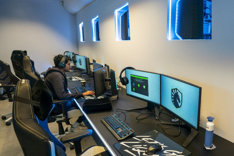 Preparation days: A gamer plays at the new training center of e-sports team Team Liquid in Utrecht, the Netherlands, on Sept. 15, 2020. 