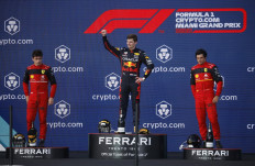 Red Bull’s Max Verstappen triumphs in sweltering Miami