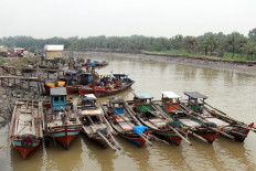In this file photo, fishing boats dock in the Belawan estuary in North Sumatra. 