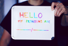 Inclusive: Telling your preferred gender pronoun helps create a welcoming space for nonbinary people and other gender identities. (Unsplash/Sharon McCutcheon)