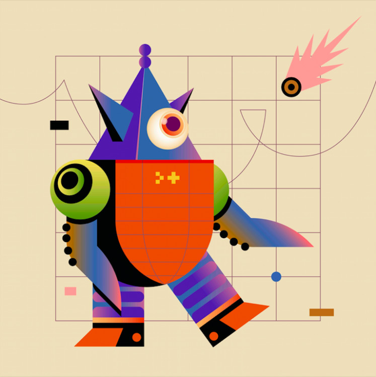 Go aborad: Tommy Chandra's NFT art titled 'Meteor Eater' was also showcased at Singapore Art Week. (Courtesy of Tommy Chandra)