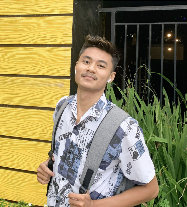 Personal choice: Galang Widiono said he was not interested in learning the Vietnamese language despite having spent two semesters in Hanoi. (Courtesy of Galang Widiono)