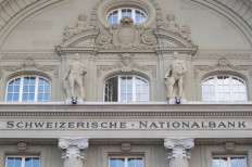 The building of the Swiss National Bank (SNB) is pictured in Bern on June 16, 2022.
