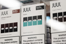 JUUL Labs Inc. Virginia tobacco and menthol flavored vaping e-cigarette products are displayed in a convenience store on June 23, 2022 in El Segundo, California. Vaping company Juul Labs said Thursday it would appeal a decision by the US Food and Drug Administration ordering all its products off the market, a move the agency said was based on safety concerns.