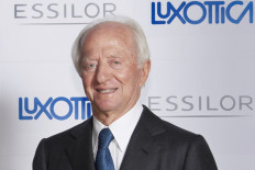 Eyewear billionaire: Founder and chairperson of Italian eyewear-manufacturer Luxottica, Leonardo Del Vecchio, is pictured in Paris in this file photo taken and handout by Essilor on Jan. 16, 2017. Del Vecchio died at the age of 87 in Milan, Italian media reported on Monday.