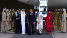 Jokowi arrives in UAE