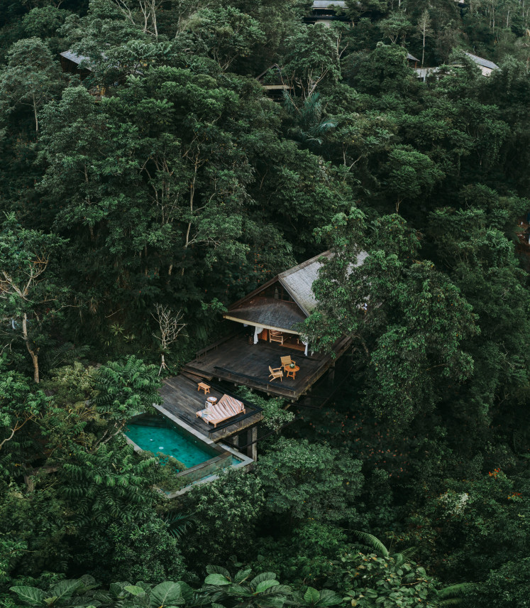 One with nature: With no walls and no doors in the guestrooms, Buahan offers a new experience for people seeking to enjoy nature and discover inner peace. (Courtesy of Buahan)