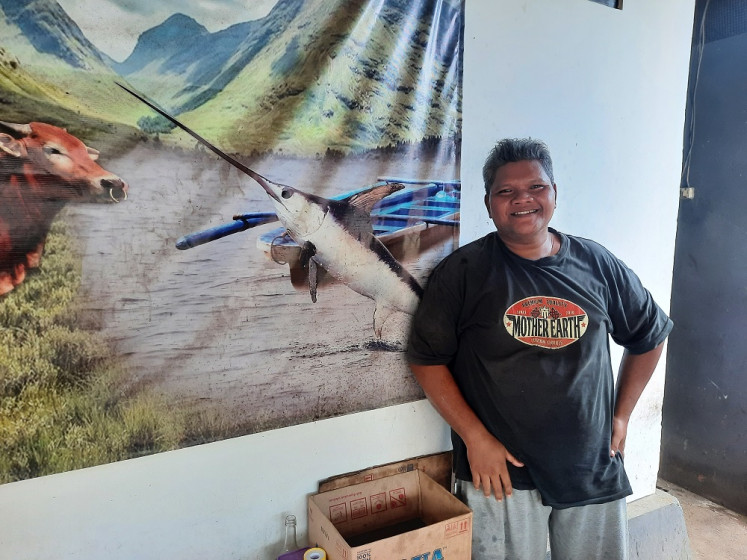 Blast from the past: For Adi Dongker, his lawar dishes are both a reflection of today's culture and a snapshot of a bygone era. (JP/Raka Ibrahim)