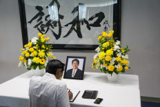 Japan offers Indonesians opportunity to pay tribute to Abe
