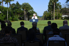 US Treasury Secretary Janet Yellen speaks during a press conference before attending the G20 Finance Ministers Meeting in Nusa Dua, Bali on July 14, 2022. 
