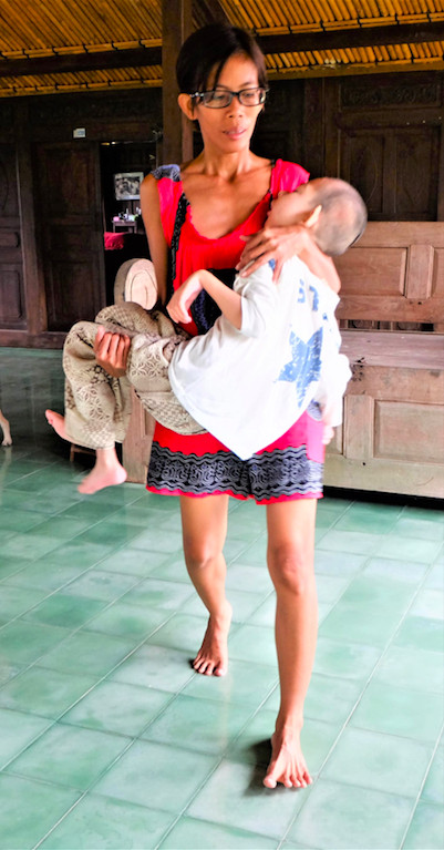 Her hope: Dwi Pertiwi hopes there are people that would understand the feelings of parents who have children with cerebral palsy or any other medical complexity. (Courtesy of Dwi Pertiwi)