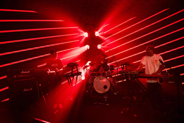 Pre-pandemic: Batavia Collective performs at The Other Festival, Hotel Monopoli, Jakarta, on Dec. 28, 2019, which was their last show before the COVID-19 pandemic. (Courtesy of Rakha Syahreza)