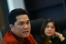 Minister of State-Owned Enterprises, Erick Thohir, shows his appreciation of BNI amid biggest profit in its history