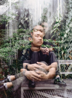 A splatter of reflections: A Jakarta native, Eky Rizkani performs under stage moniker Reruntuh (wreckage). (Courtesy of Reruntuh)