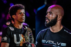 Demetrious Johnson (right) faces Adriano Moraes in the main event of ONE Fight Night 1 in Singapore, on Aug. 27. 