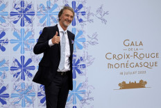 British INEOS Group chairman Jim Ratcliffe poses upon his arrival for the 73rd edition of the Red Cross Gala at the Casino in Monte Carlo on July 18, 2022. 
