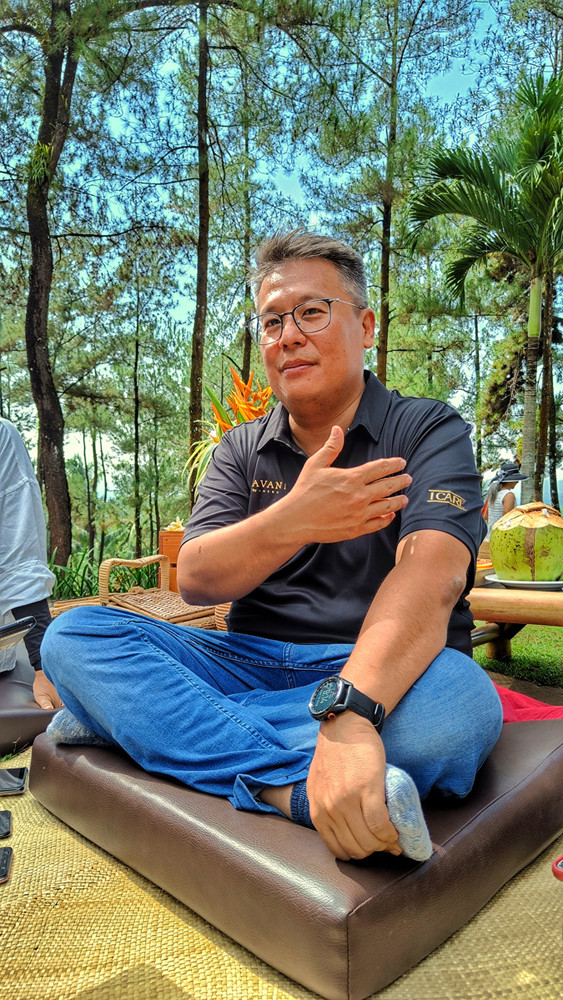 The man behind the brand: Peter Agus Wijaya, the CEO of Amero Jewellery, is pictured during an interview in Bukit Dagi, Magelang, Central Java, on Aug. 14. (JP/Sylviana Hamdani)
