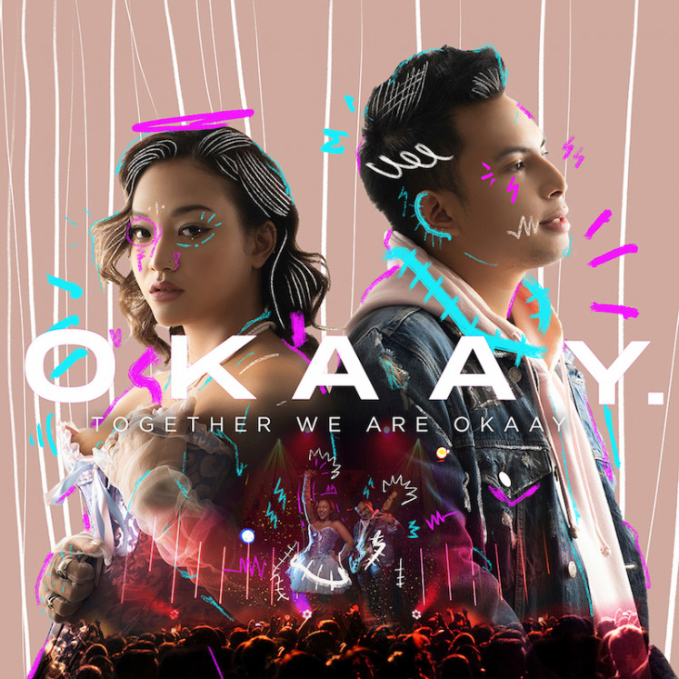 Let's dance: The cover artwork of pop duo OKAAY's debut album Together We Are OKAAY. The album was released digitally on Aug. 12. (Courtesy of Suara Kawula)