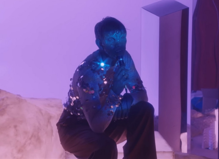 Main actor: Oliver Sim plays the lead role in his and director Yann Gonzalez' short film 'Hideous'. (YouTube/Courtesy of Oliver Sim)