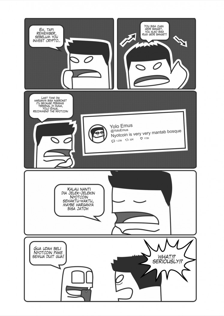 Simple hilarity: GHOSTY'S COMIC would often poke fun at current pop culture and internet trends. (Courtesy of GHOSTY'S COMIC)