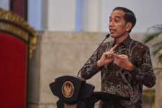 President Joko Widodo opens the National Development Planning Conference (Musrenbangnas) National Medium-Term Development Plan (RPJMN) 2020-2024 at the State Palace, Jakarta, Monday (16/12/2019). The President conveyed the things that the government will do in the next five years, namely the development of human resources, infrastructure development, simplification of regulations, simplification of bureaucracy and economic transformation. 