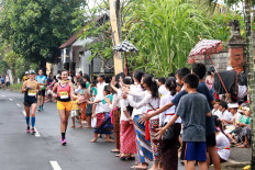 The marathon earned full support from the community surrounding Gianyar.