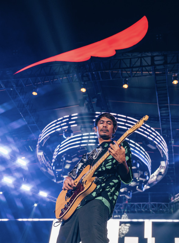 Being alive: NOAH's guitarist, Loekman Hakim, said 'Kota Mati' is his most favorite song off the band's discography. (Courtesy of New Live Entertainment_Musica Studio's)