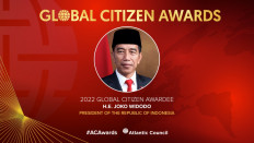 Jokowi named 'global citizen' in absentia