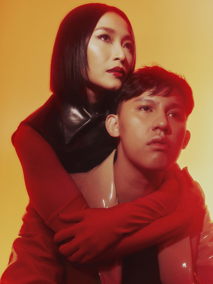 United: EDM duo Soundwave consists of singer Rinni Wulandari (left, top) and DJ and producer Jevin Julian (right, bottom). (Courtesy of Soundwave)