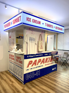 Ice cold fun: Ice cream maker Papakibo has opened a pop-up shop at the Sunset Limited community space in Jakarta. (Courtesy of Papakibo/Sunset Limited)