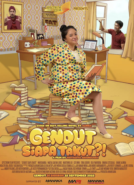 Fear no body: Romantic comedy 'Gendut Siapa Takut?!', directed and cowritten by Pritagita Arianegara, was released on Sept. 22. (Courtesy of Spectrum Film)