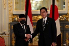 Ma'ruf Amin in Japan for Abe's funeral
