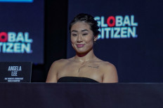 Angela Lee attends ONE Fight Night 2 official press conference on Sept. 28 in Singapore.