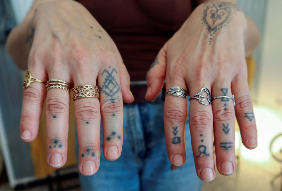 Moroccan Berber Hand Semi-Permanent Tattoo - Not a Tattoo