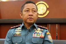 Rear Admiral Arsyad Abdullah, Commander of Indonesian Navy's First Fleet, speaks during an interview with Reuters at his office in Jakarta,, September 29, 2022. 