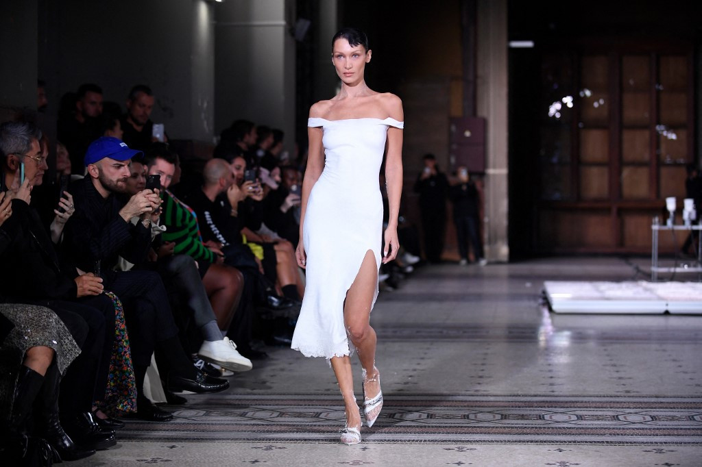 Bella Hadid’s spray on dress: Paris fashion week highlights - Lifestyle