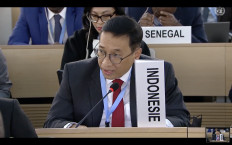 Indonesian Permanent Representative to the United Nations, Febrian Ruddyard, speaks out on his country's decision to vote down an attempt to scrutinize China's human rights record at the 51st session of the Human Rights Council in Geneva, Switzerland on Oct. 6.