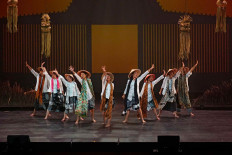 Local stories: Jakarta Movin's musical production, titled '9Sembilu', tells the story of nine heroic female farmers from Kendeng, Central Java. 