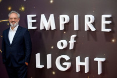 Ode to his mother: Director Sam Mendes attends the premiere of Empire of Light during the BFI London Film Festival in London, on Wednesday. 