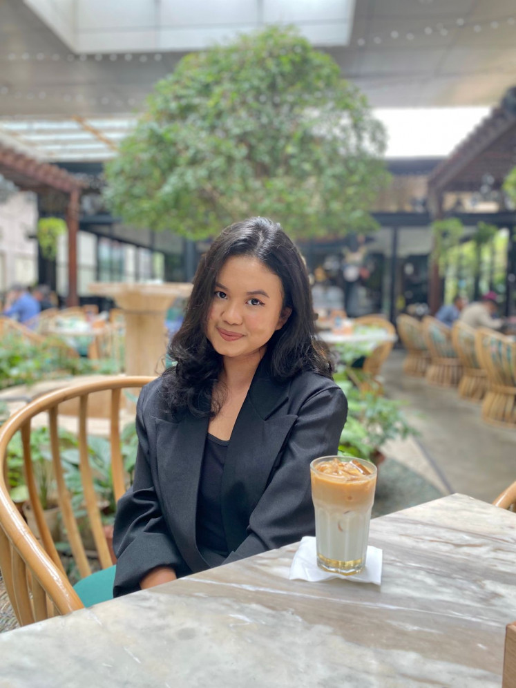 Daily use: Michelle Rezky admits she frequently uses 'Bahasa Jaksel' in her daily activities, and considers it to be something common. (Courtesy of Michelle Rezky)
