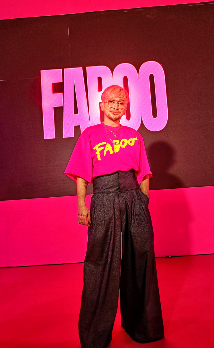 Dreaming big: Celebrity fashion stylist Caren Delano, who is also a fashion designer, director and guru, launches his new brand, Faboo. (JP/Sylviana Hamdani)