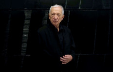 Henry Ford of painting: French artist Pierre Soulages poses at the Centre Pompidou in Paris, on Oct. 13, 2009. Soulages died at age 102, his relatives told AFP on Oct. 26.