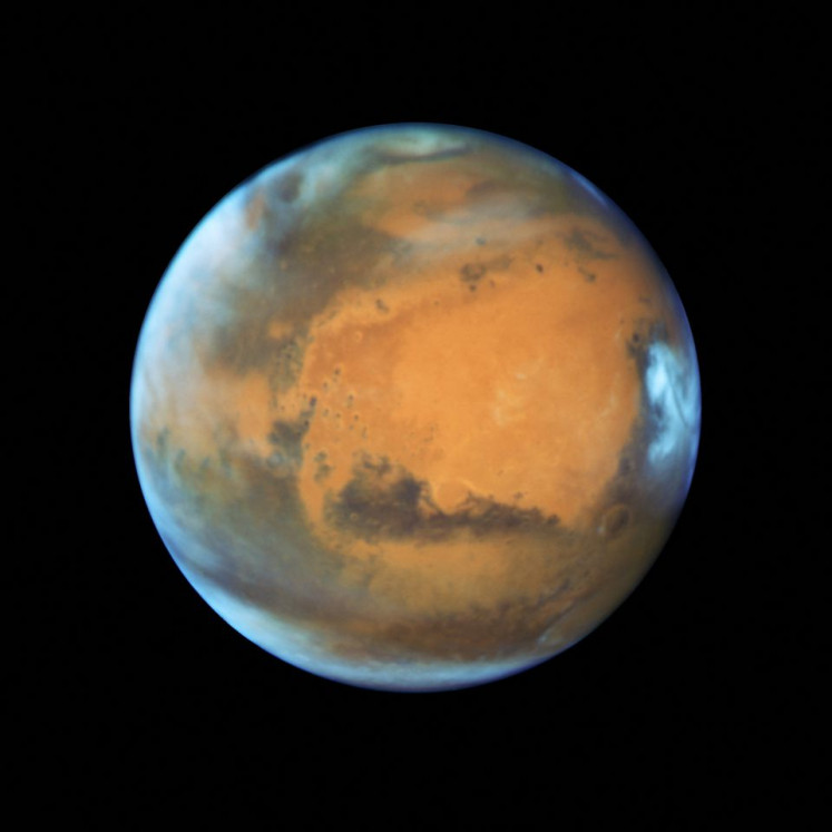 Martian: The planet Mars is shown in this NASA Hubble Space Telescope view taken May 12, 2016. 
