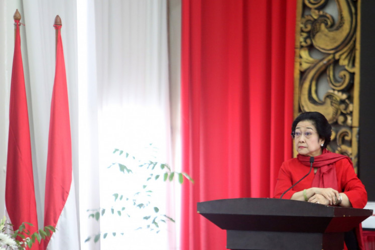 Chairwoman of the Indonesia Democratic Party of Struggle (PDIP) Megawati Sukarnoputri gives a speech in the Determination of Regional Candidates for Regional Head Candidates in Jakarta, on Wednesday, February 19, 2020. The Indonesian Democratic Party of Struggle (PDIP) officially appointed 49 pairs of district / city and 1 provincial-level regional head candidates for going forward in the Regional Head Election simultaneously in 2020. 