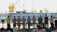Guests watch the signing ceremony for the strategic partnership between DEFEND ID and Thales on April, 20. 